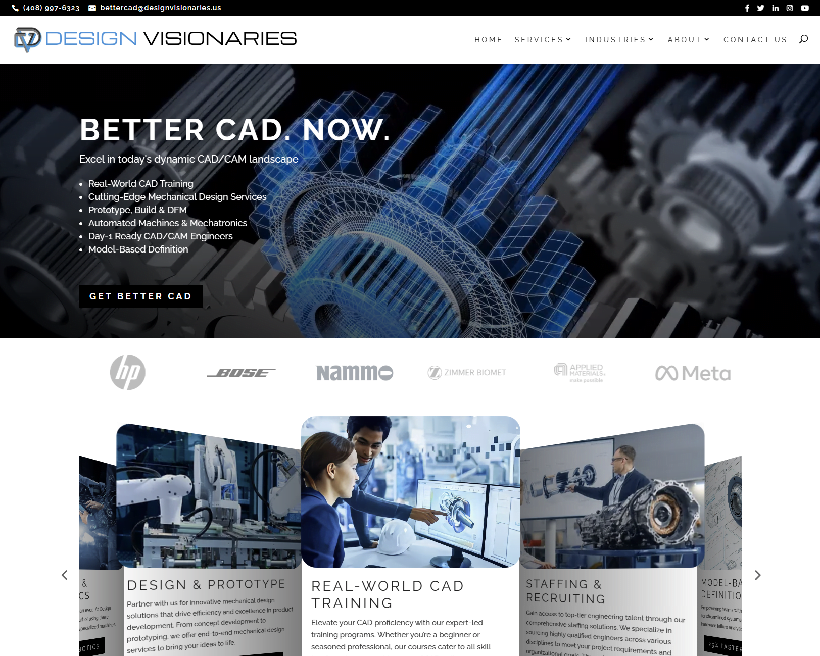 dv website desktop homepage 1